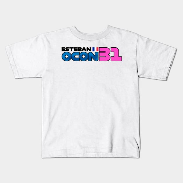 Esteban Ocon '23 Kids T-Shirt by SteamboatJoe